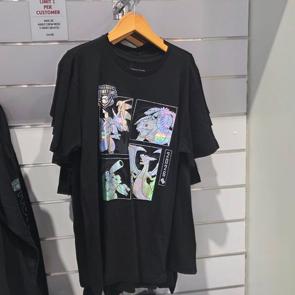 Pokémon International Championship 2026 Mega Evolution Black T-SHIRT XXL 2XL